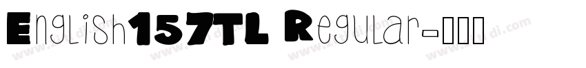 English157TL Regular字体转换